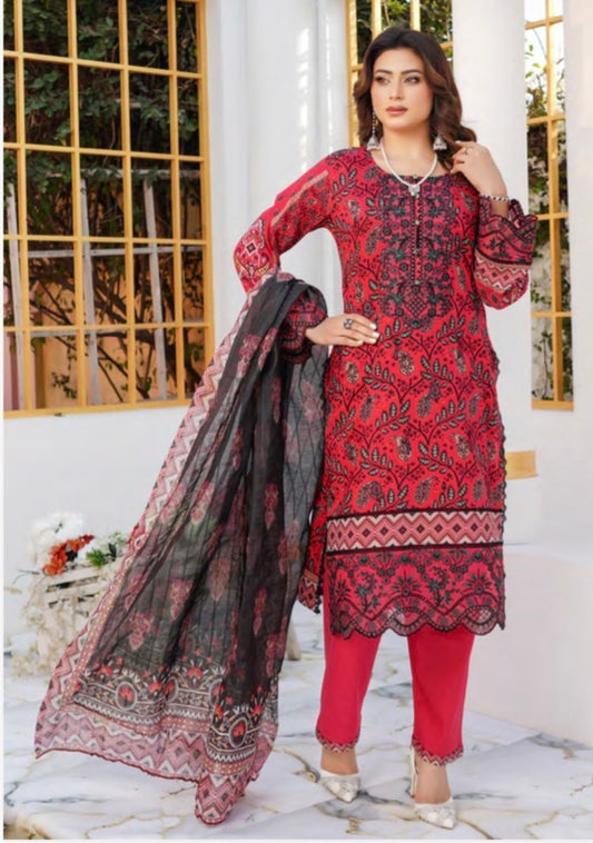 MCMR571-PREMIUM LAWN EMBROIDERED SUITS