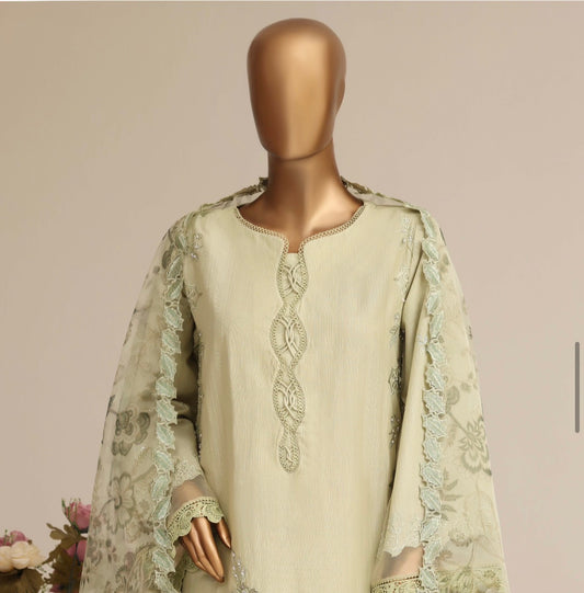 MCSBF401-PREMIUM EMBROIDERED LAWN SUIT
