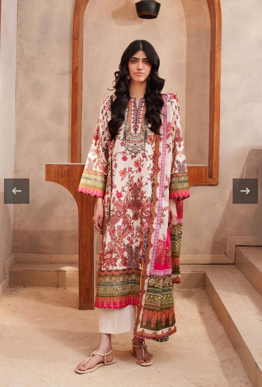 MCF119-PREMIUM RESHAM LAWN SUIT