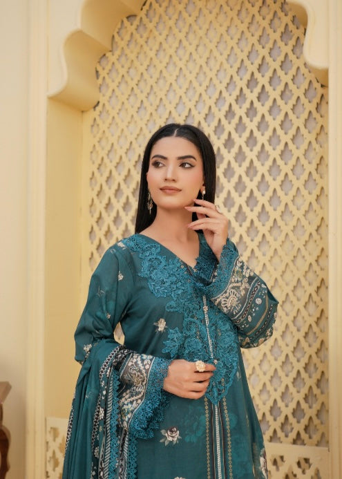 MCAG427-PREMIUM EMBROIDERED LAWN SUIT