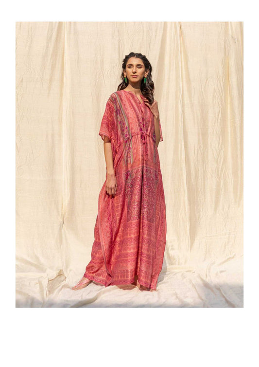 MCKK102-FLORAL PRINTED KAFTAN