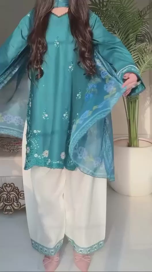 MCAQ143-PURE LAWN COTTON SUIT